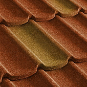 Купить Черепица Metrotile Mistral композитная Терракот-желтая по низкой цене