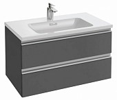 Купить Тумба Jacob Delafon VOX антрацит подвесная, без раковины и зеркала EB2028-RA-442 по низкой цене