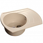 Купить Мойка GranFest Rondo GF-R650L кухонная композитная белая 639х488 мм по низкой цене