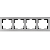 Купить Рамка Werkel Metallic WL02-Frame-04 глянцевый никель четырехместная по низкой цене