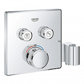 Купить Термостат Grohe Grohtherm SmartControl внешняя часть 29125000 со встроенным держателем ручного душа по низкой цене