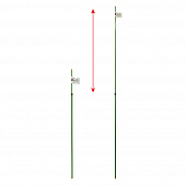Купить Oпора для поддержки ствола телескопическая 70/120 см d7,3 мм по низкой цене