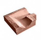 Купить Водоотвод KR Professional 77072 из искусственного камня угловой коричневый по низкой цене