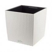 Купить Кашпо Lechuza Cube Cottage Complete white 40x40x44 см по низкой цене