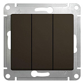Купить Выключатель Schneider Electric Glossa GSL000831 трехклавишный шоколад по низкой цене