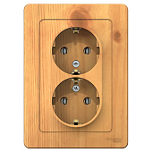 Купить Розетка Schneider Electric Blanca BLNRS001025 двухместная с заземлением ясень по низкой цене