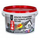 Купить Краска фасадная резиновая акриловая Dali красно-коричневая 3 кг по низкой цене