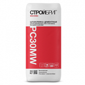 Купить Шпатлевка Стройбриг Меолис PC30 MW цементная белая 20 кг по низкой цене