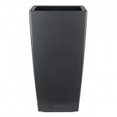 Купить Кашпо Lechuza Cubico Complete charcoal metallic 30x30x56 см по низкой цене