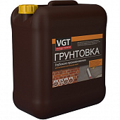 Купить Грунтовка VGT ВД-АК-0301 акриловая, глубокого проникновения, универсальная 10 кг по низкой цене