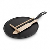 Купить Сковорода Le Creuset для блинов чугунная, эмалированная, черная, 27 см по низкой цене