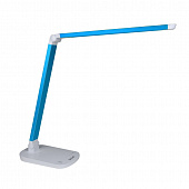 Купить Лампа Uniel LED Premium TLD-521 Blue синий металлик LED 8W 220V настольная по низкой цене