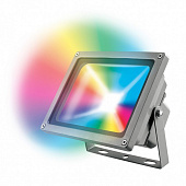 Купить Прожектор Uniel ULF-S01-50W/RGB/RC IP65 110-240В светодиодный с пультом по низкой цене