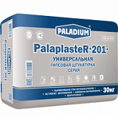 Купить Штукатурка Paladium PalaplasteR-201 гипсовая серая с микрофиброй 30 кг по низкой цене