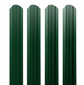 Купить Штакетник Grand Line РЕ Ral 6005 прямоугольный двусторонний 0,45 фигурный резка по низкой цене