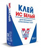 Купить Клей ИС Белый для мозаики и стеклянных плит 25 кг по низкой цене