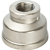 Купить Муфта Stout переходная SFT-0006-000138 1х3/8 дюйма никелированная с внутренней резьбой по низкой цене