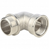 Купить Угольник Stout с упором SFT-0016-000114 1 1/4 дюйма никелированный с внутренней и наружной резьбой по низкой цене