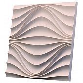 Купить 3D панель Artgypspanel Круговая волна дизайнерская из гипса 500х500 мм по низкой цене