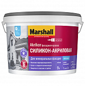 Купить Краска фасадная акриловая Marshall Akrikor белая 9 л по низкой цене