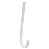 Купить Кронштейн желоба Docke Premium D120/85 мм длинный металлический RAL 9003 Пломбир по низкой цене