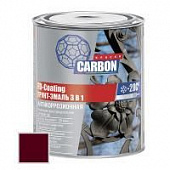 Купить Грунт-эмаль Carbon по ржавчине 3 в 1 красно-коричневая 0.9 кг по низкой цене