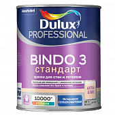 Купить Краска Dulux Professional Bindo 3 база BW для стен и потолков глубокоматовая 1 л по низкой цене