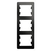 Купить Рамка Schneider Electric Glossa GSL000707 антрацит трехместная по низкой цене