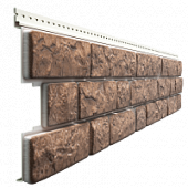 Купить Панель Docke LUX BERGART фасадная, под камень, цвет кедровый орех, 1809х285 мм по низкой цене