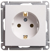 Купить Розетка Schneider Electric W59 RS16-154-1-86 с заземлением одноместная белый по низкой цене