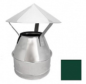 Купить Оголовок Eco Flue для сэндвич дымохода оцинкованная сталь D200х115 мм зеленый по низкой цене
