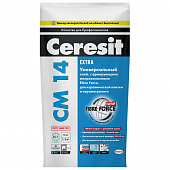 Купить Клей Ceresit CM 14 Extra для керамической плитки и керамогранита 5 кг по низкой цене