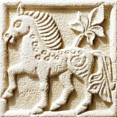 Купить Барельеф KR Professional Владимирская Русь Буря-конь 80830 из искусственного камня бежевый по низкой цене