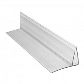Купить Профиль Юг-Ойл-Пласт для поликарбоната пристенный 8-10 мм прозрачный по низкой цене