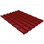 Купить Металлочерепица Grand Line Classic Velur20 Ral 3011 резка 0,5 мм по низкой цене