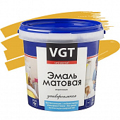 Купить Эмаль VGT ВД-АК-1179 универсальная матовая желтая 1 кг по низкой цене