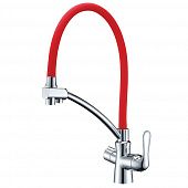 Купить Смеситель Lemark Comfort LM3070C-Red для кухни по низкой цене