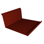 Купить Планка Grand Line Velur20 Ral 3009 примыкания нижняя резка 260х122 мм по низкой цене