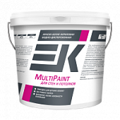 Купить Краска ЕК MultiPaint белая акриловая водно-дисперсионная для стен и потолков 14 кг по низкой цене