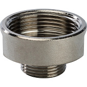 Купить Переходник Stout SFT-0008-011434 1 1/4х3/4 дюйма никелированный с внутренней и наружной резьбой по низкой цене