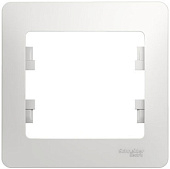 Купить Рамка Schneider Electric Glossa GSL000101 белая одноместная по низкой цене
