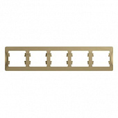 Купить Рамка Schneider Electric Glossa GSL000405 титан пятиместная по низкой цене