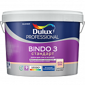 Купить Краска Dulux Professional Bindo 3 база BC для стен и потолков глубокоматовая 9 л по низкой цене