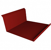 Купить Планка Grand Line Velur20 Ral 3011 примыкания нижняя резка 260х122 мм по низкой цене