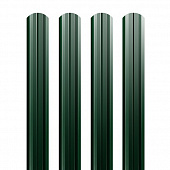 Купить Штакетник Grand Line РЕ Ral 6005 М-образный двусторонний 0,45 фигурный резка по низкой цене
