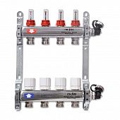 Купить Группа коллекторная в сборе 1"x3/4", евроконус, 4 вых., 8 бар, нерж. сталь по низкой цене