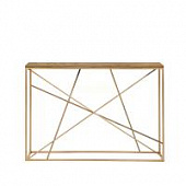 Купить Консоль Intelligent Design Wilson line gold темный дуб по низкой цене