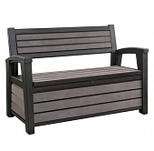 Купить Скамья-сундук Keter Hudson Storage Bench из пластика антрацит 227 л по низкой цене