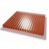 Купить Поликарбонат Wöggel сотовый коричневый 8 мм 2,1х6 м по низкой цене