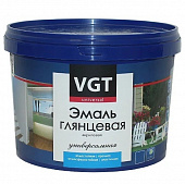 Купить Эмаль VGT ВД-АК-1179 универсальная глянцевая База А супербелая 10 кг по низкой цене